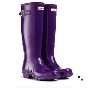 Hunter Boots Purple